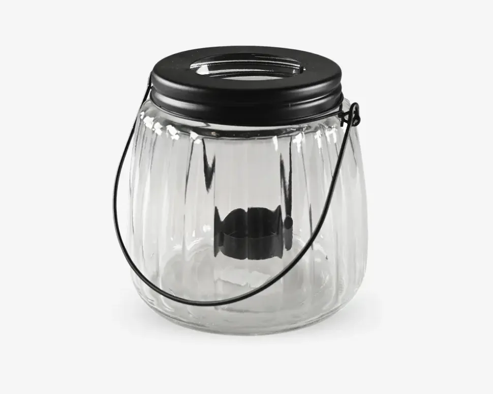 Fyrfadsstage med hank klar H.12 cm