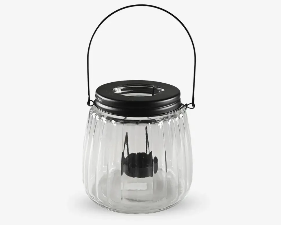 Fyrfadsstage med hank klar H.12 cm