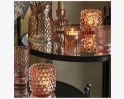 Fyrfadsstage rose Ø.9 cm