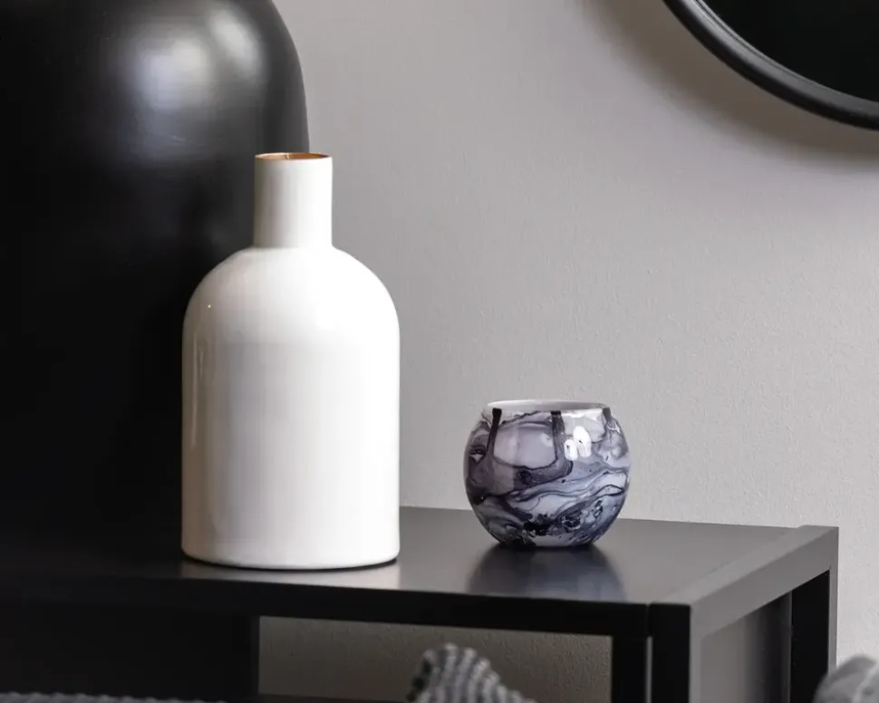 Fyrfadsstage votive blended small grå Ø.8 cm