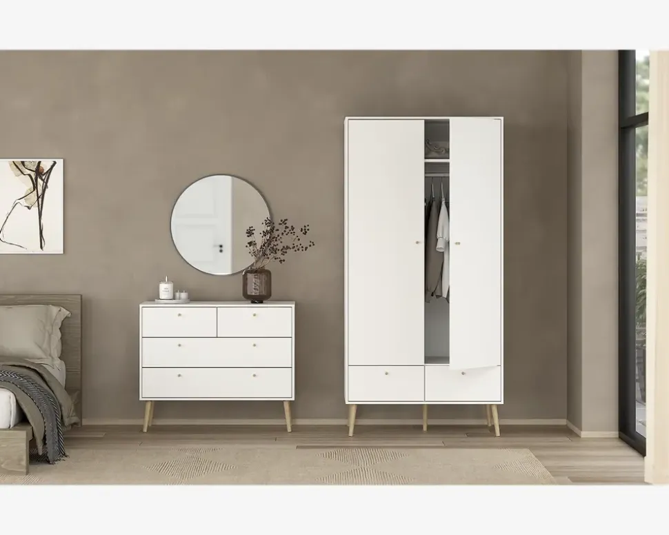 Garderobeskab Bodo hvid