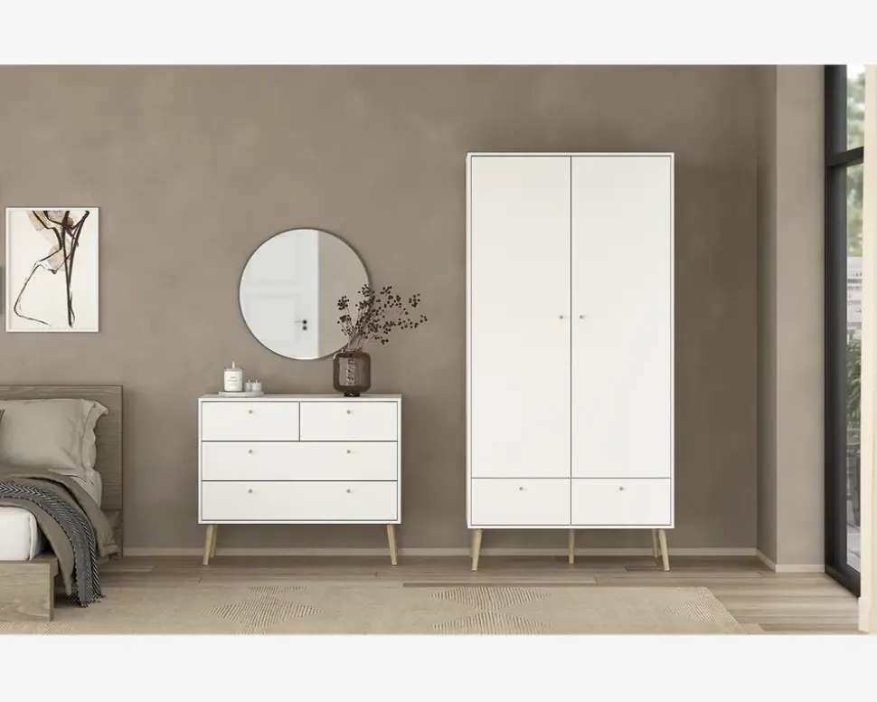 Garderobeskab Bodo hvid