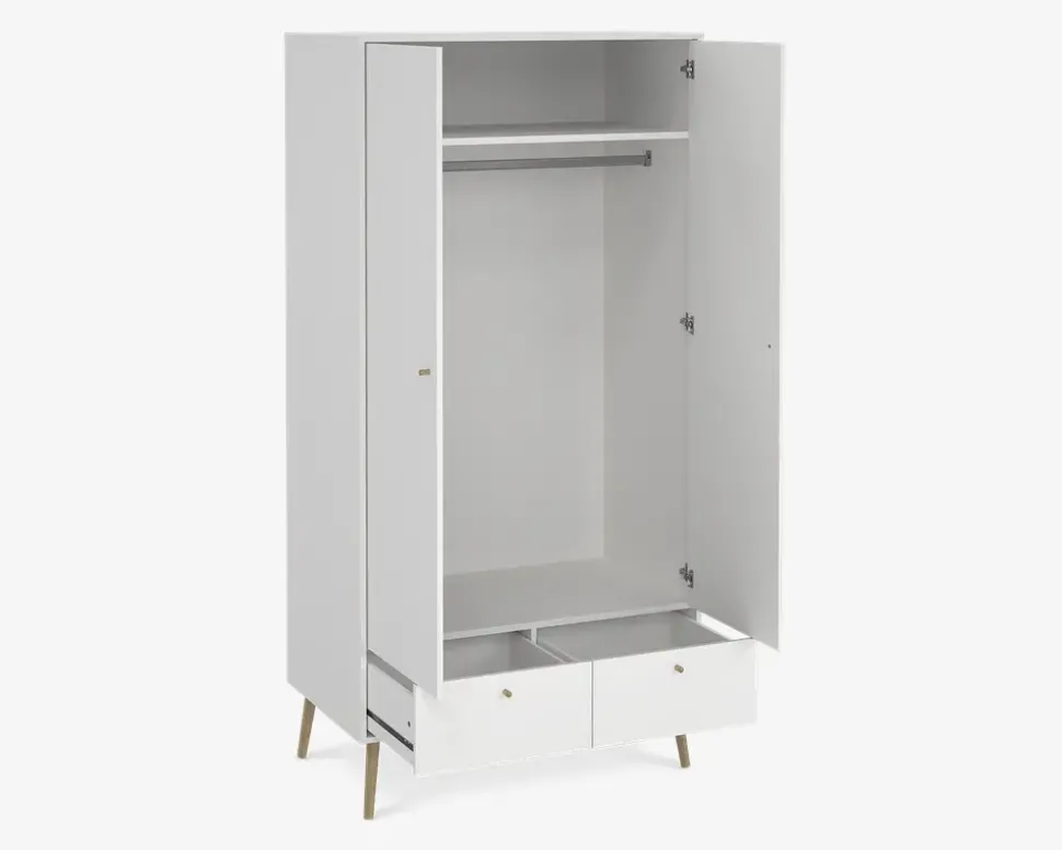 Garderobeskab Bodo hvid