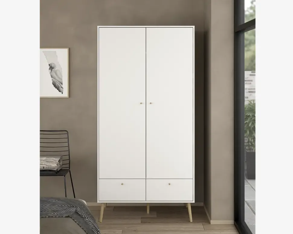 Garderobeskab Bodo hvid