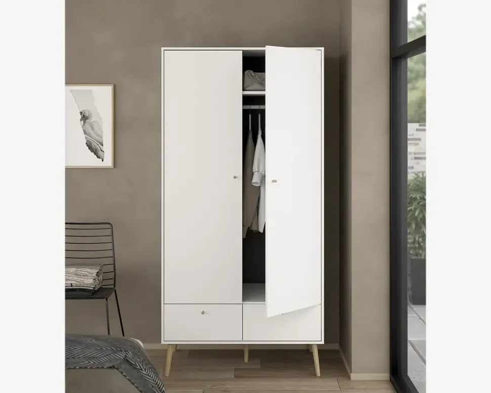 Garderobeskab Bodo hvid