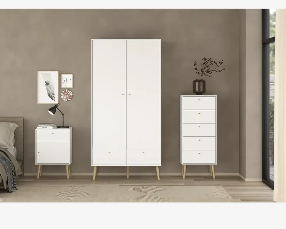 Garderobeskab Bodo hvid