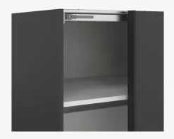 Garderobeskab Case grå B. 179 x H. 221 cm