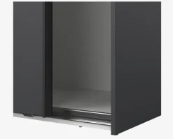 Garderobeskab Case grå B. 179 x H. 221 cm