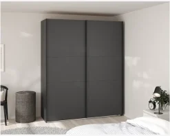 Garderobeskab Case grå B. 179 x H. 221 cm