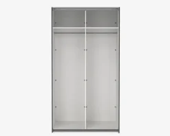 Garderobeskab Case grå B. 119 x H. 221 cm