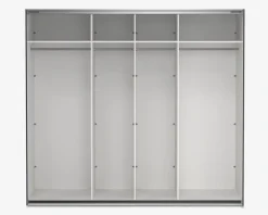 Garderobeskab Case grå B. 244 x H. 221 cm