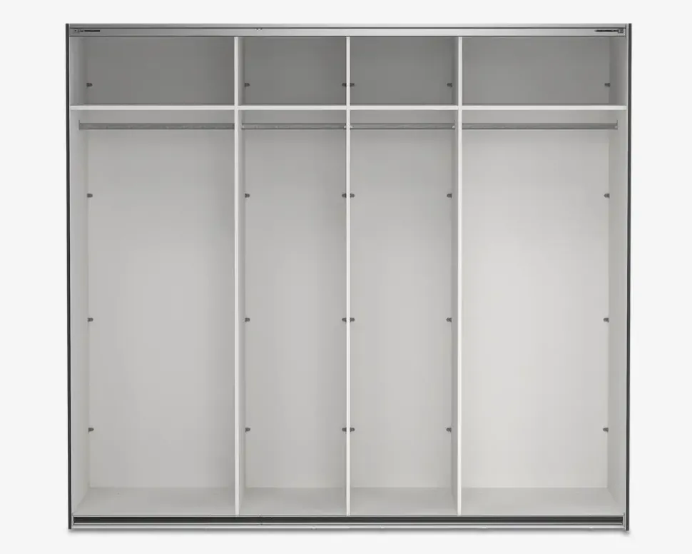 Garderobeskab Case grå B. 244 x H. 221 cm