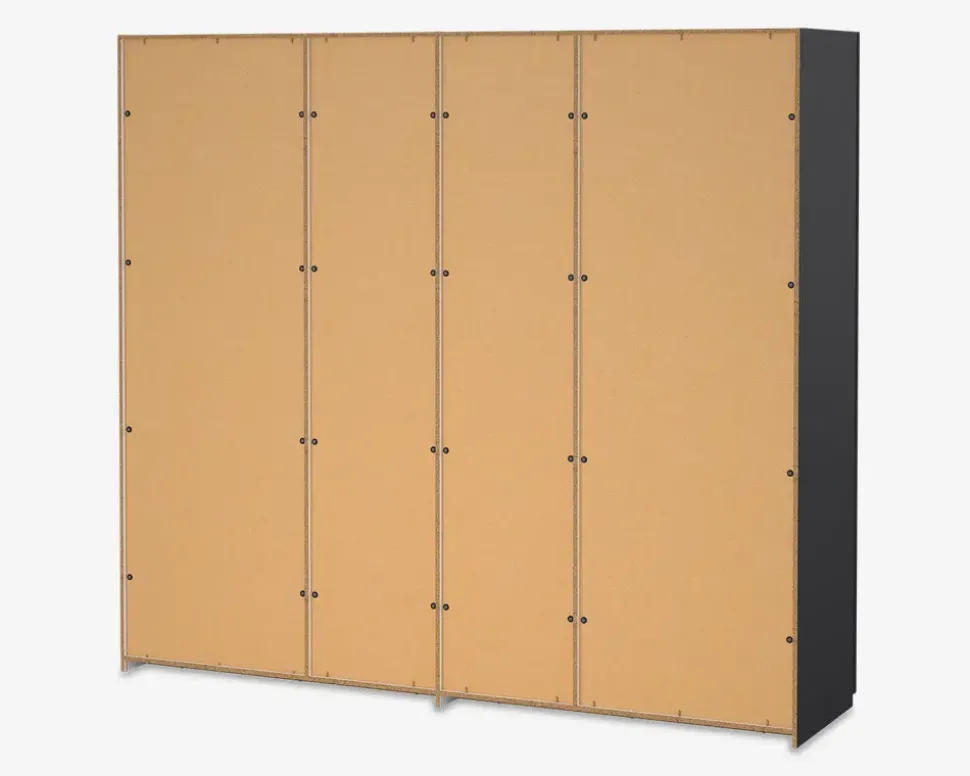 Garderobeskab Case grå B. 244 x H. 221 cm