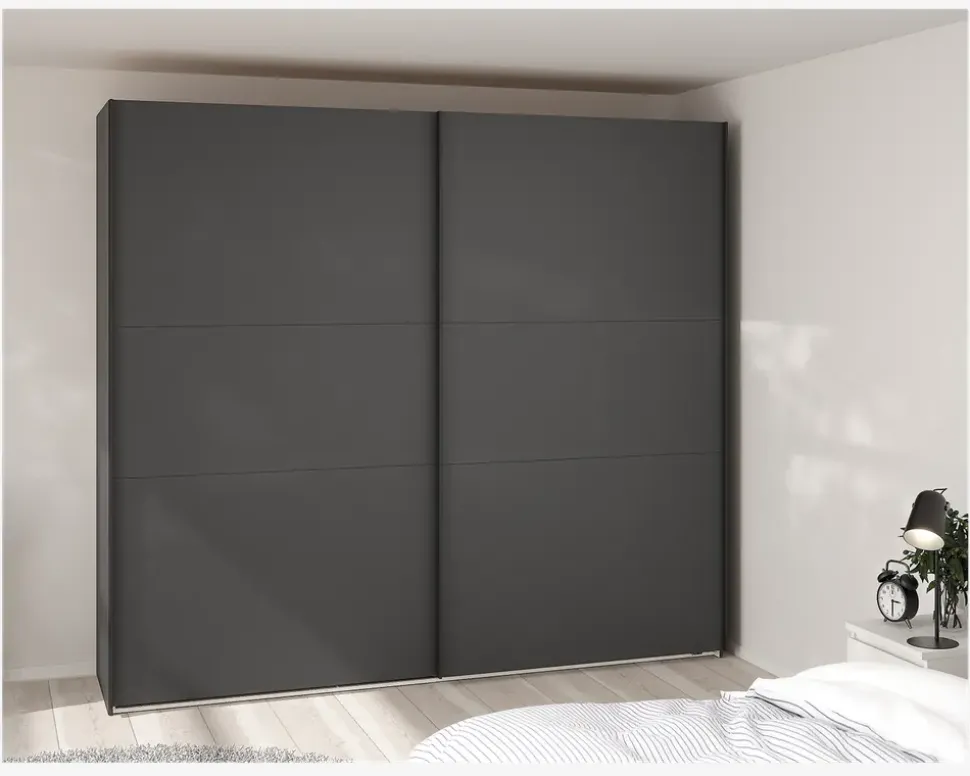 Garderobeskab Case grå B. 244 x H. 221 cm