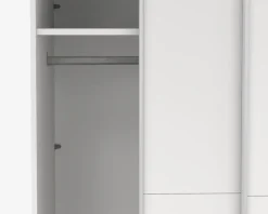 Garderobeskab Case hvid B. 119 x H. 221 cm