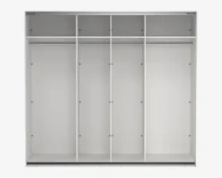 Garderobeskab Case hvid B. 244 x H. 221 cm