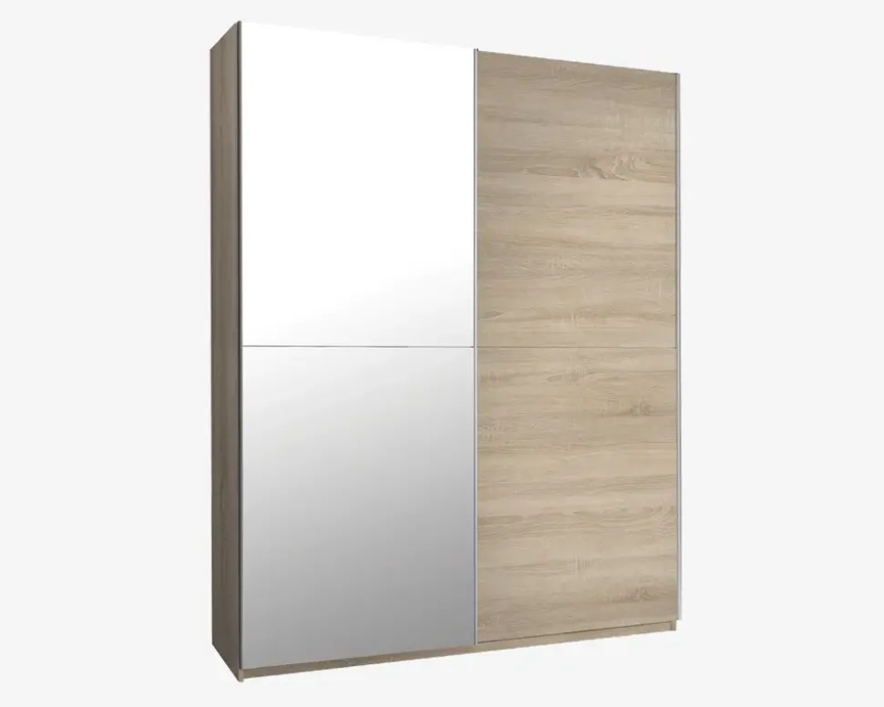 Garderobeskab m. 2 skydedøre