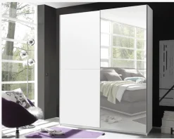 Garderobeskab m. 2 Skydedøre