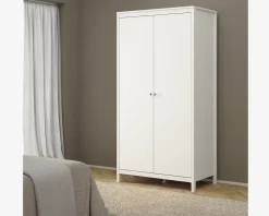 Garderobeskab Madrid hvid med 2 låger