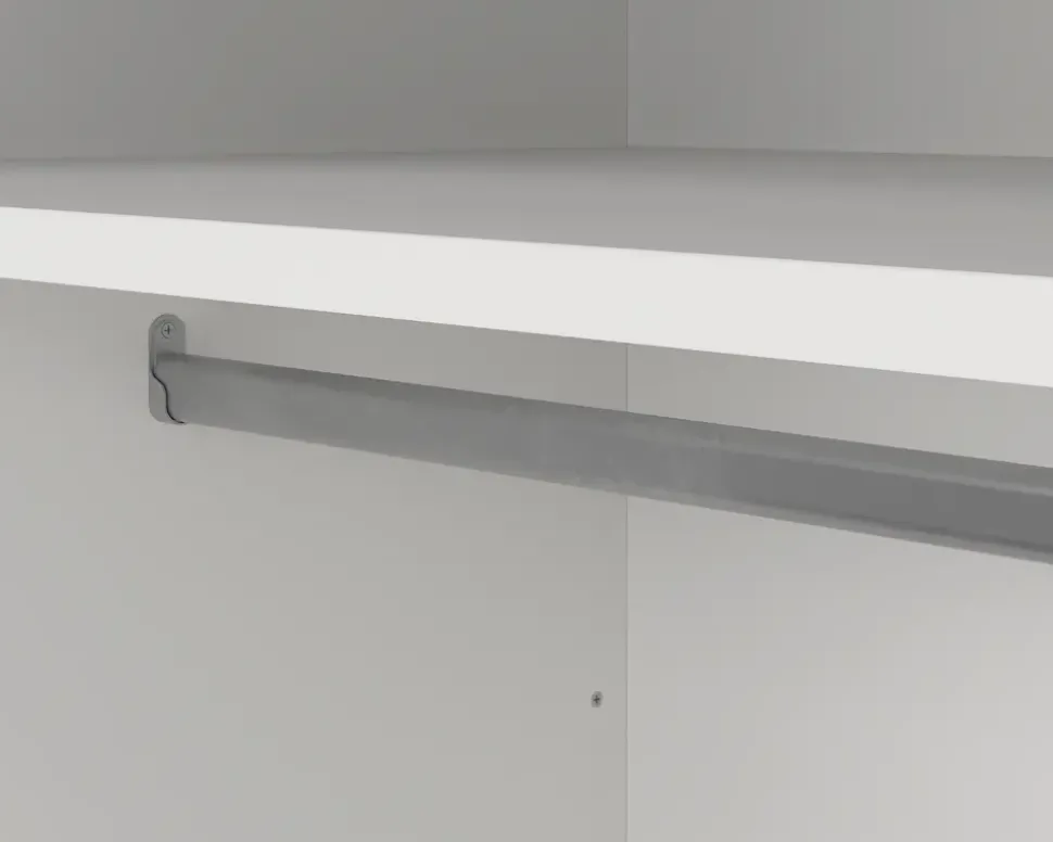 Garderobeskab Madrid hvid med 3 låger