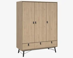 Garderobeskab Ry m. 3 låger og 3 skuffer