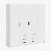 Garderobeskab Sprint m. 4 Låger og 3 Skuffer