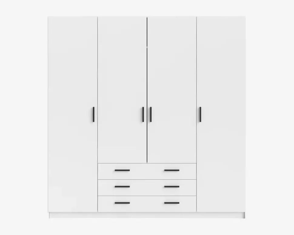 Garderobeskab Sprint m. 4 Låger og 3 Skuffer