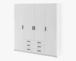Garderobeskab Sprint m. 4 Låger og 3 Skuffer