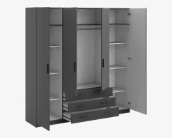 Garderobeskab Sprint m. 4 Låger og 3 Skuffer