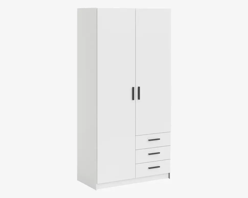 Garderobeskab Sprint m. 2 Låger og 3 Skuffer