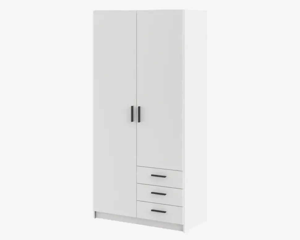 Garderobeskab Sprint m. 2 Låger og 3 Skuffer