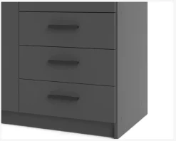 Garderobeskab Sprint m. 2 Låger og 3 Skuffer