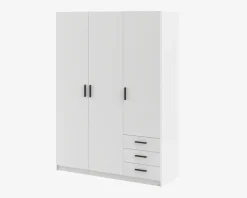 Garderobeskab Sprint m. 3 Låger og 3 Skuffer