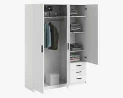 Garderobeskab Sprint m. 3 Låger og 3 Skuffer