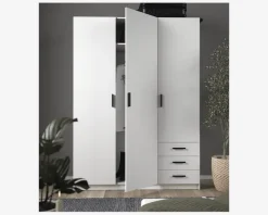 Garderobeskab Sprint m. 3 Låger og 3 Skuffer