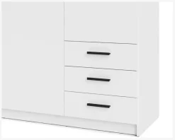 Garderobeskab Sprint m. 3 Låger og 3 Skuffer