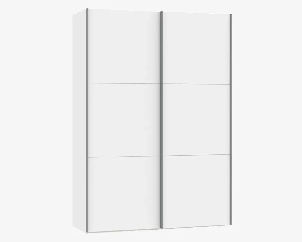 Garderobeskab Swiss m. 2 skydelåger