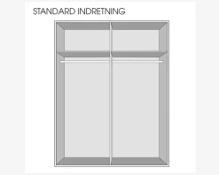 Garderobeskab Verona m. 2 skydedøre