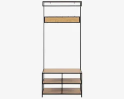 Garderobestativ Seaford med knager