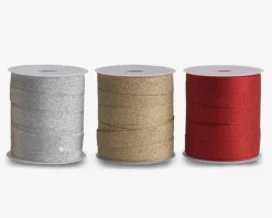 Gavebånd M. Glitter Rød