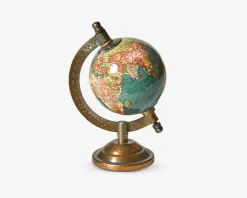 Globus m/fod blå Ø.7xH.15 cm