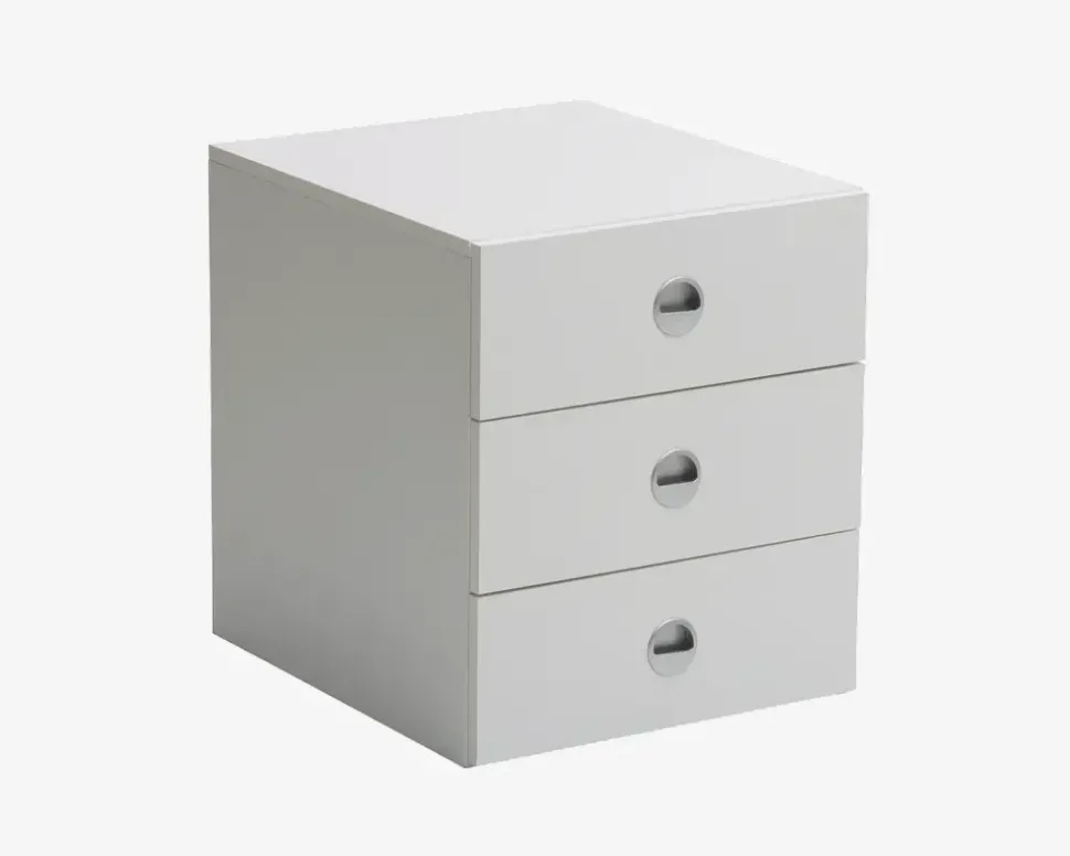 God skuffeindsats med 3 skuffer