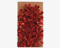 Gren Rød Glitter 2stk H.30cm