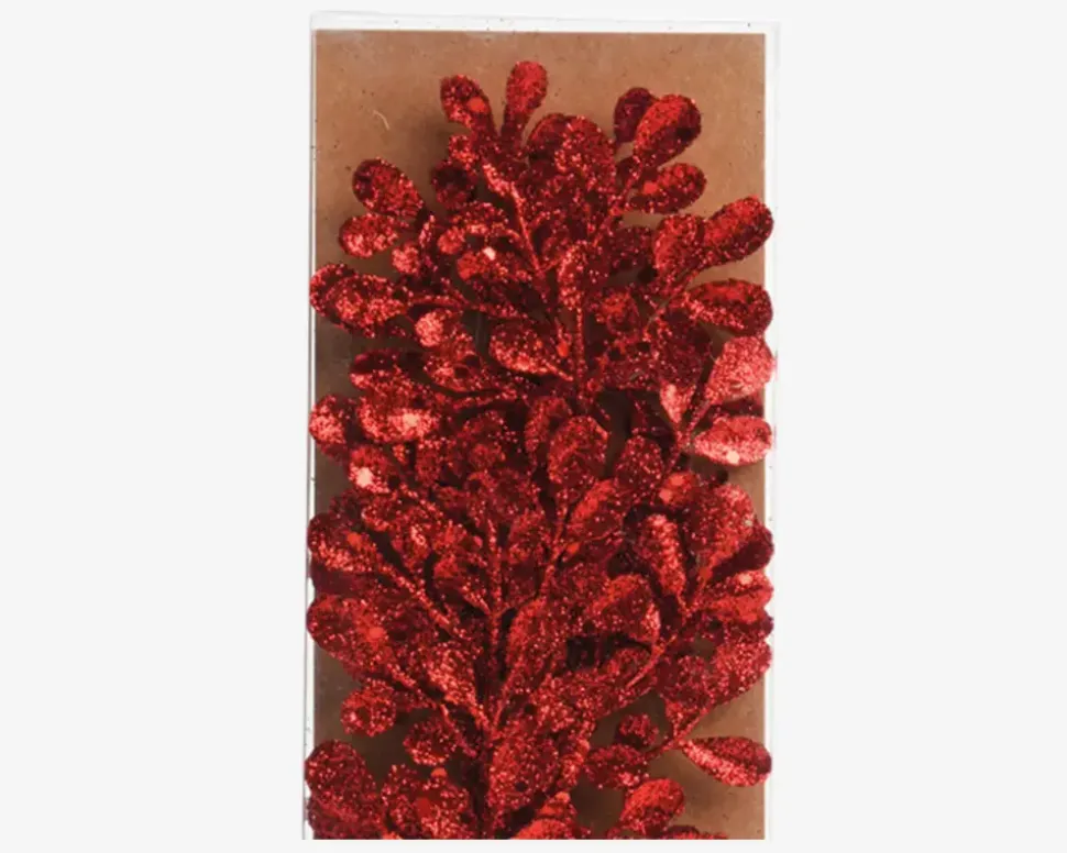 Gren Rød Glitter 2stk H.30cm