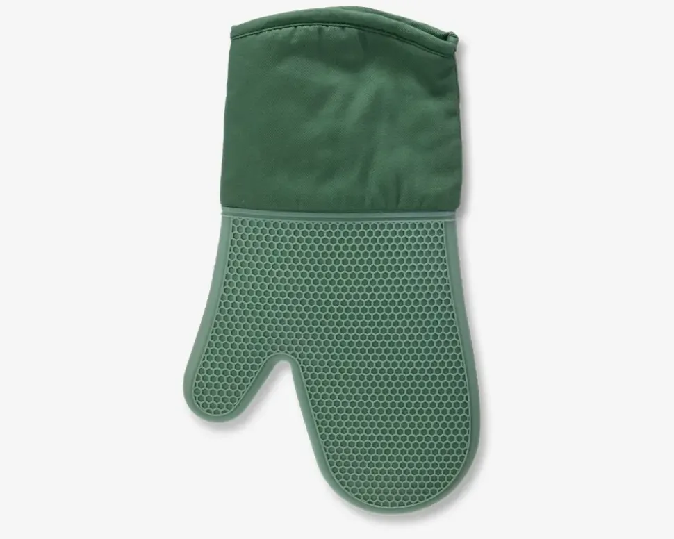 Grillhandske ass grøn/sort