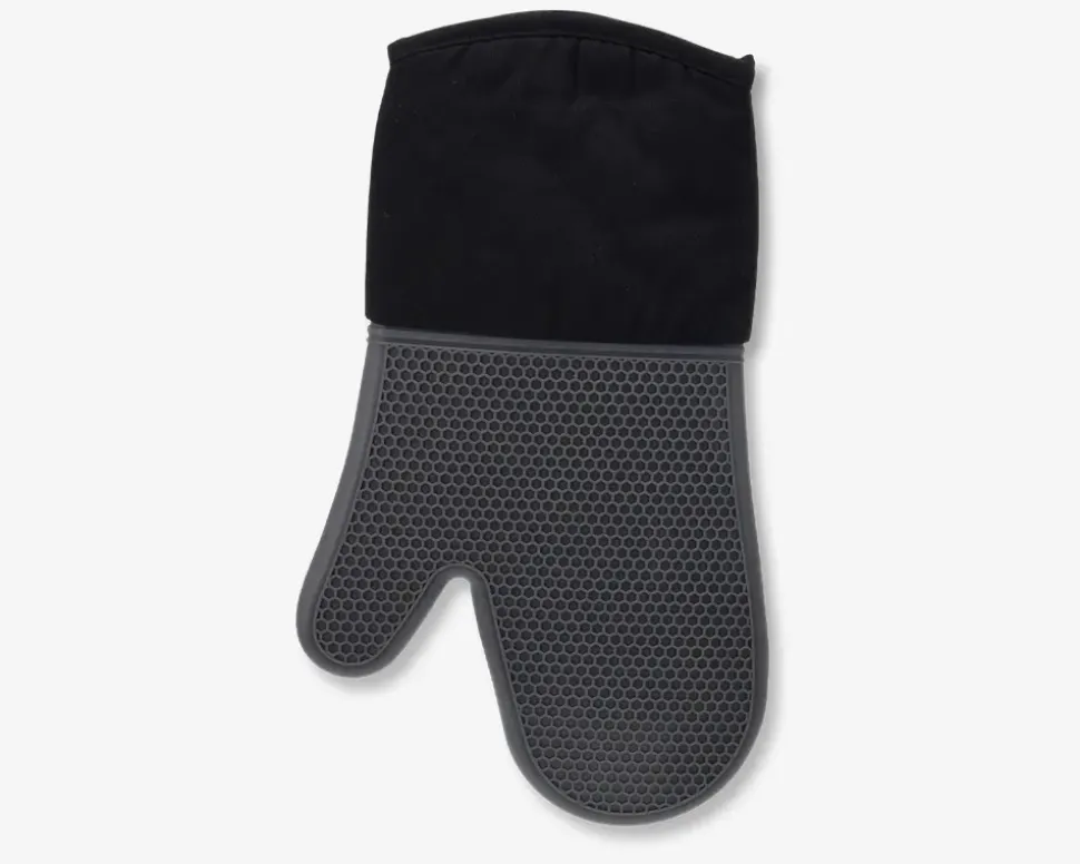 Grillhandske ass grøn/sort