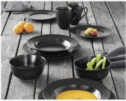 Groovy Midd. Tallerken Sort Ø27 cm