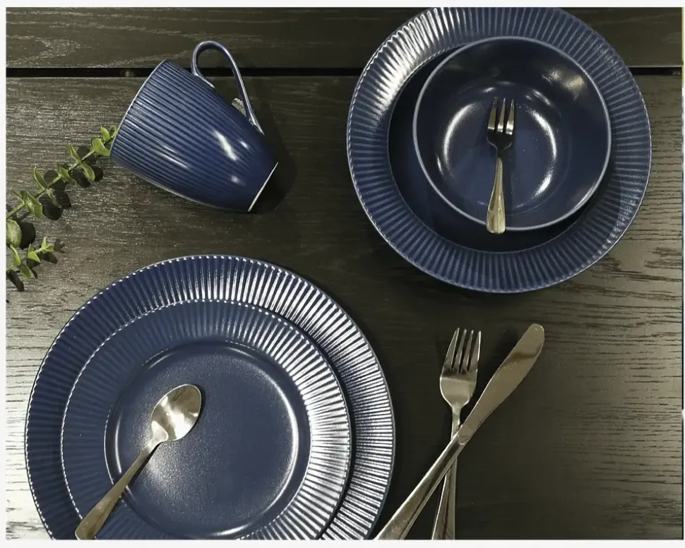 Groovy Suppe Tallerken Blå Ø23 cm