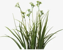 Græs Med Blomster Plastik H.43 cm