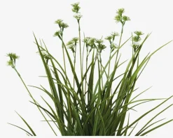 Græs Med Blomster Plastik H.55 cm